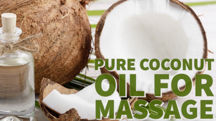 Pure coconut oil for massage